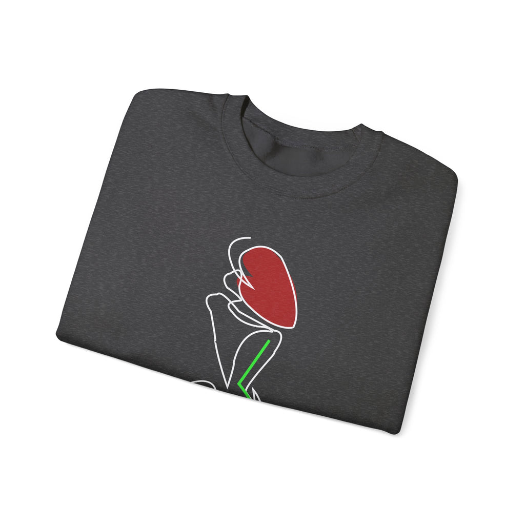 Minimal Pink Tulip Sweatshirt – Simple Floral Crewneck