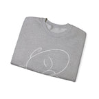 Minimal White Crewneck Sweatshirt