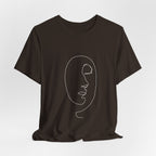Minimal Line Art Face T‑Shirt