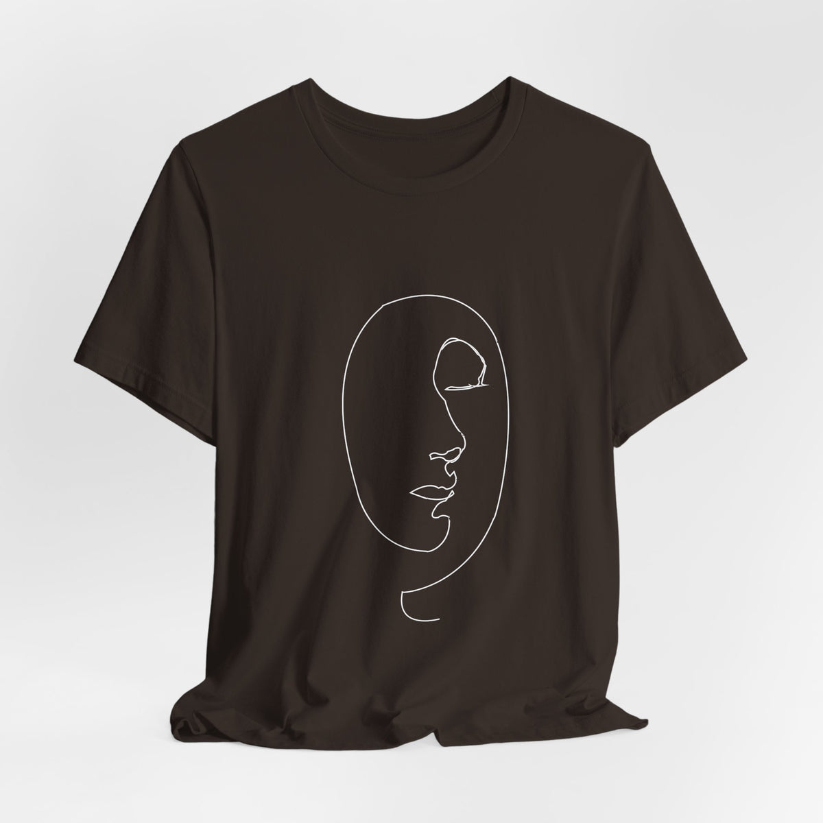 Minimal Line Art Face T‑Shirt