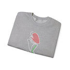 Minimal Pink Tulip Sweatshirt – Simple Floral Crewneck