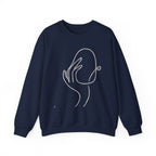 Minimal Abstract Face Crewneck Sweatshirt