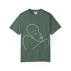 Minimal Line Art Face T-Shirt — Modern Abstract Graphic Tee