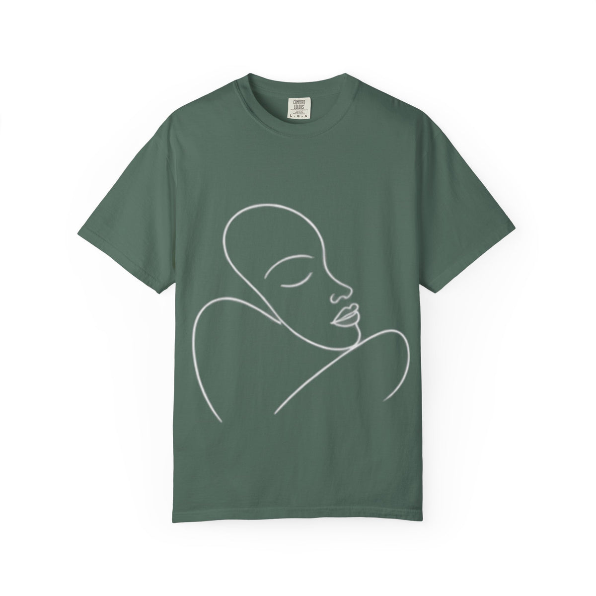 Minimal Line Art Face T-Shirt — Modern Abstract Graphic Tee