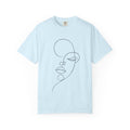 Minimal One-Line Face T-Shirt — Abstract Line Art Tee