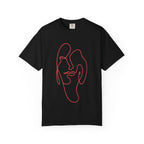 Minimal Line Art Face T-Shirt — Abstract One-Line Portrait Tee
