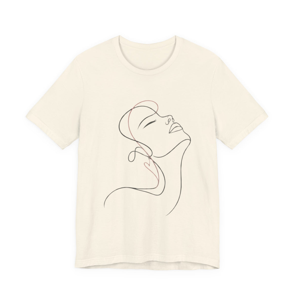Minimal Line Art Face T‑Shirt