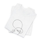 Minimal Line Art Face T-Shirt — One-Line Abstract Portrait Tee
