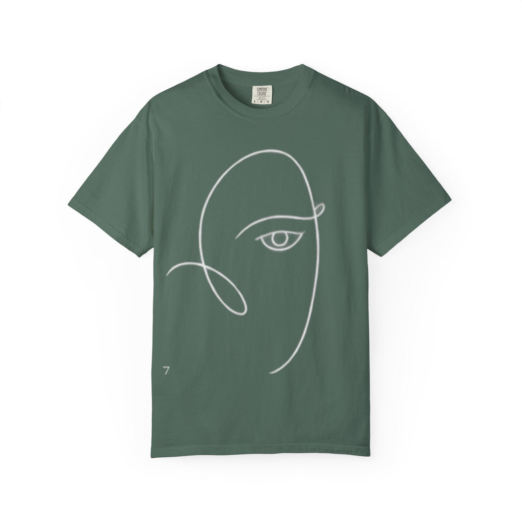 T-Shirt — Minimal Line Art Face Tee