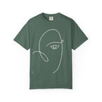 T-Shirt — Minimal Line Art Face Tee