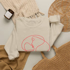 Minimalist Line Art Mother and Baby Crewneck Sweatshirt