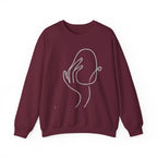 Minimal Abstract Face Crewneck Sweatshirt