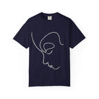 Minimal Line Art Face T-Shirt — Abstract Single-Line Portrait Tee