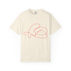 Abstract Line Art Heart T-Shirt — Minimalist Love Graphic Tee