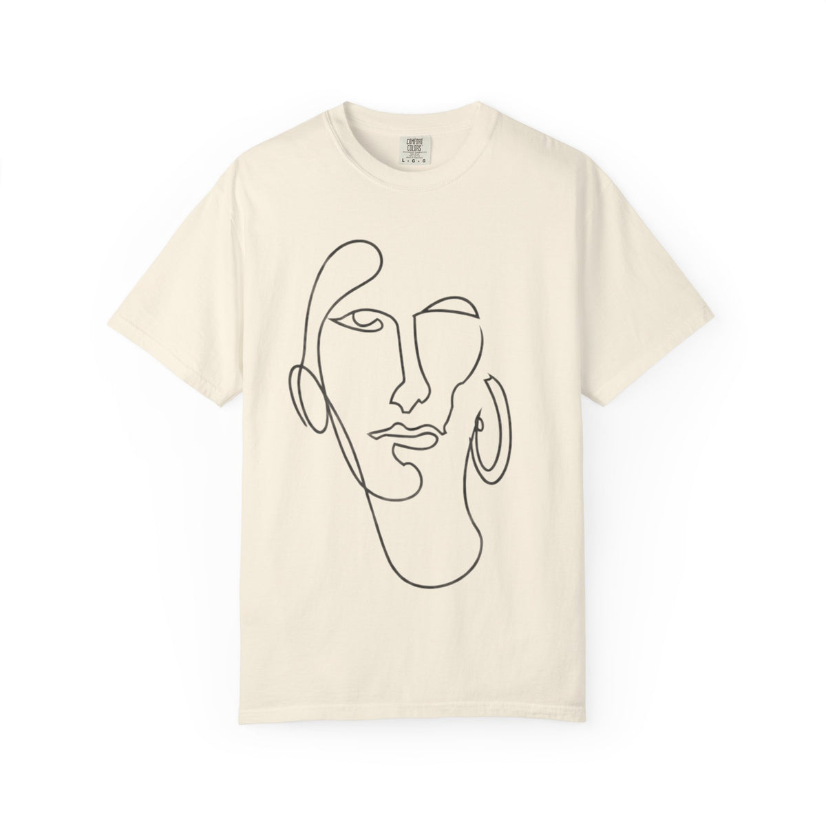 Minimalist Line Art Face T-Shirt