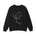 Minimal Line Art Face Crewneck Sweatshirt