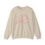 Minimalist Line Art Mother and Baby Crewneck Sweatshirt