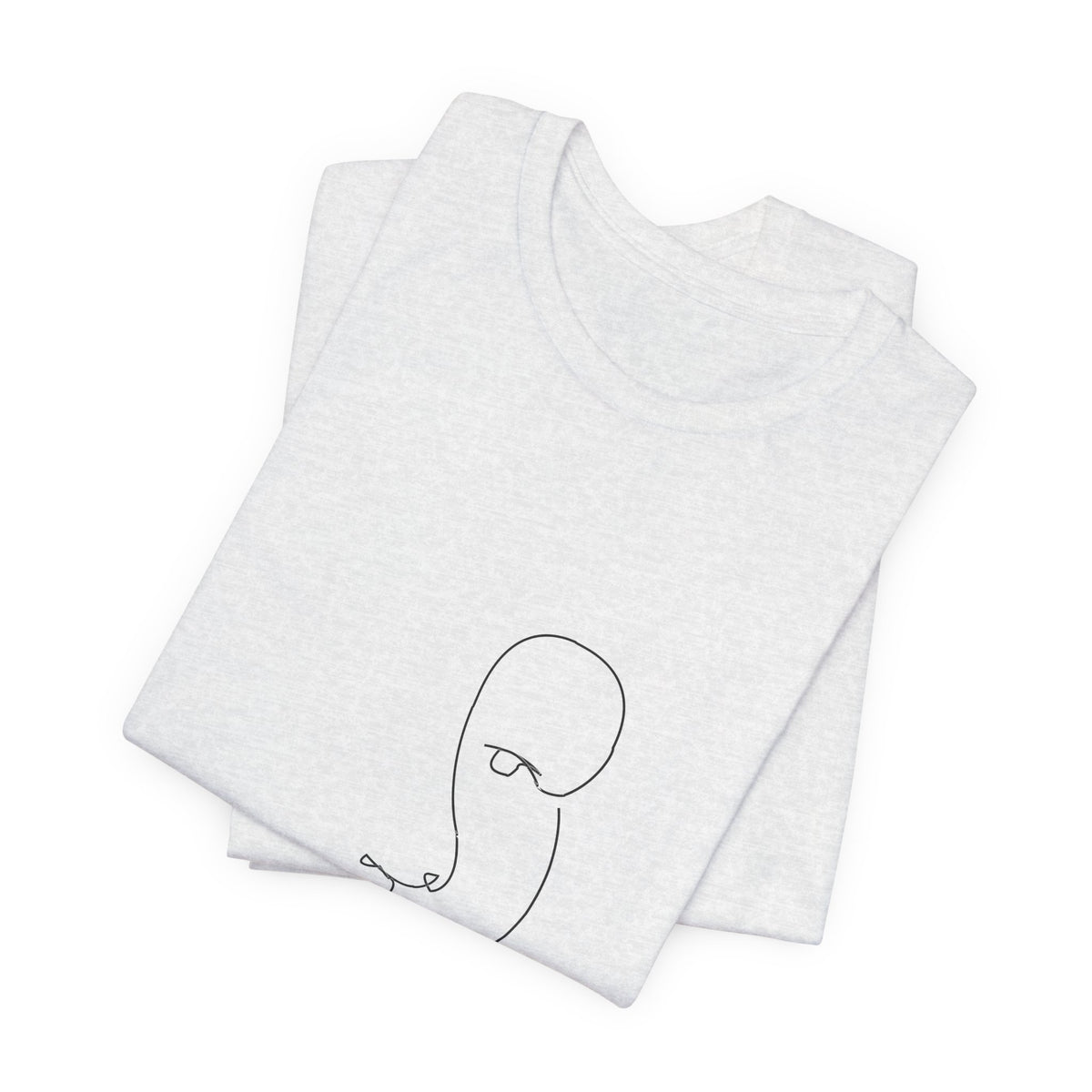 Minimal One-Line Face Tee — Modern Abstract Art T-Shirt