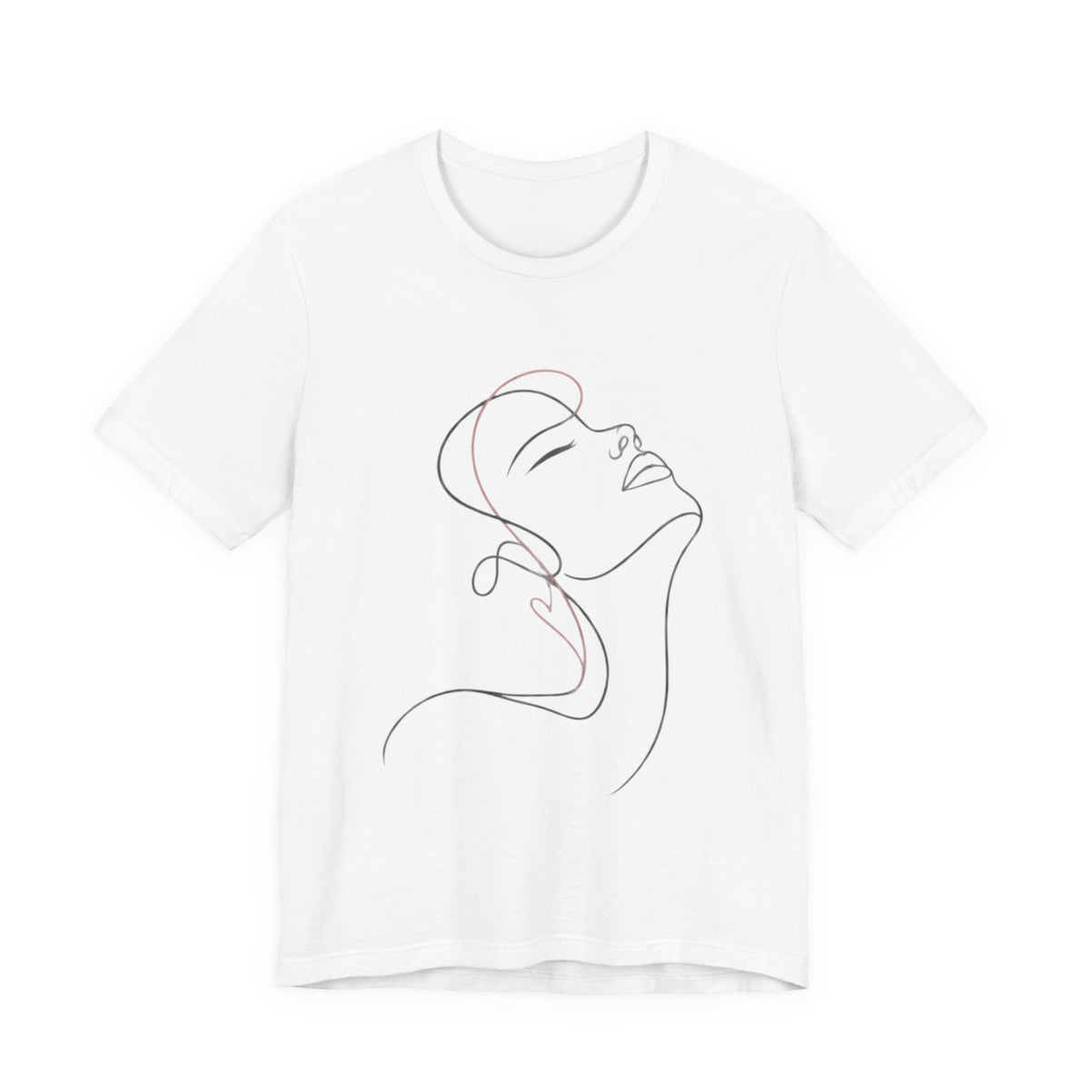 Minimal Line Art Face T‑Shirt
