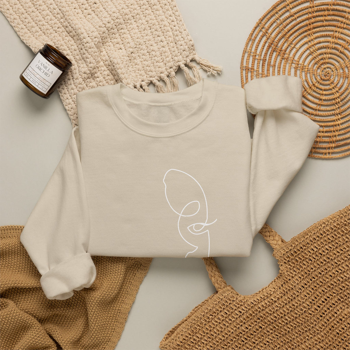 Within 08 | Sweatshirt — Classic White Embroidered Pullover