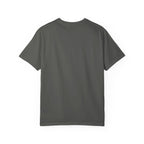 Minimal Line Art Sleeping Face T-Shirt — Relaxed Garment-Dyed Tee