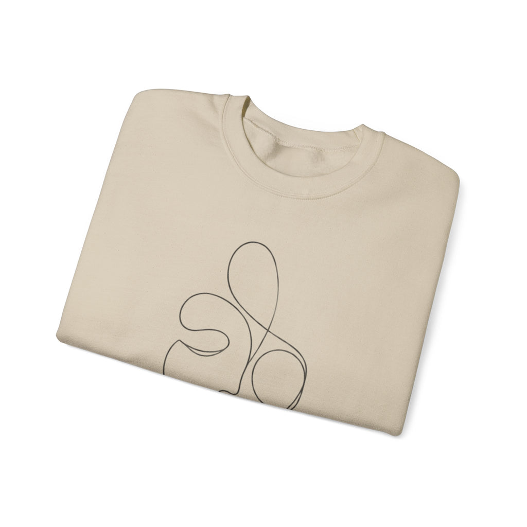 Within 11 | Minimalist Line Art Face Crewneck Sweatshirt