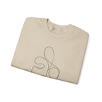 Within 11 | Minimalist Line Art Face Crewneck Sweatshirt