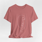 Minimal Line Art Face T‑Shirt