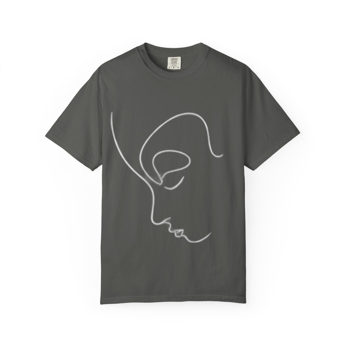 Minimal Line Art Face T-Shirt — Abstract Single-Line Portrait Tee