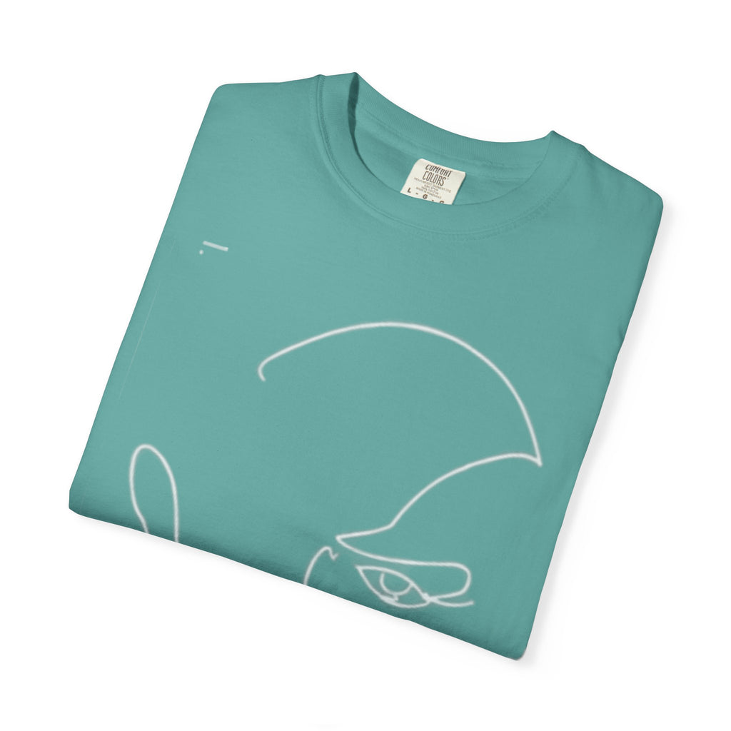 Abstract Line Art Face T-Shirt — Minimalist One-Line Portrait Tee