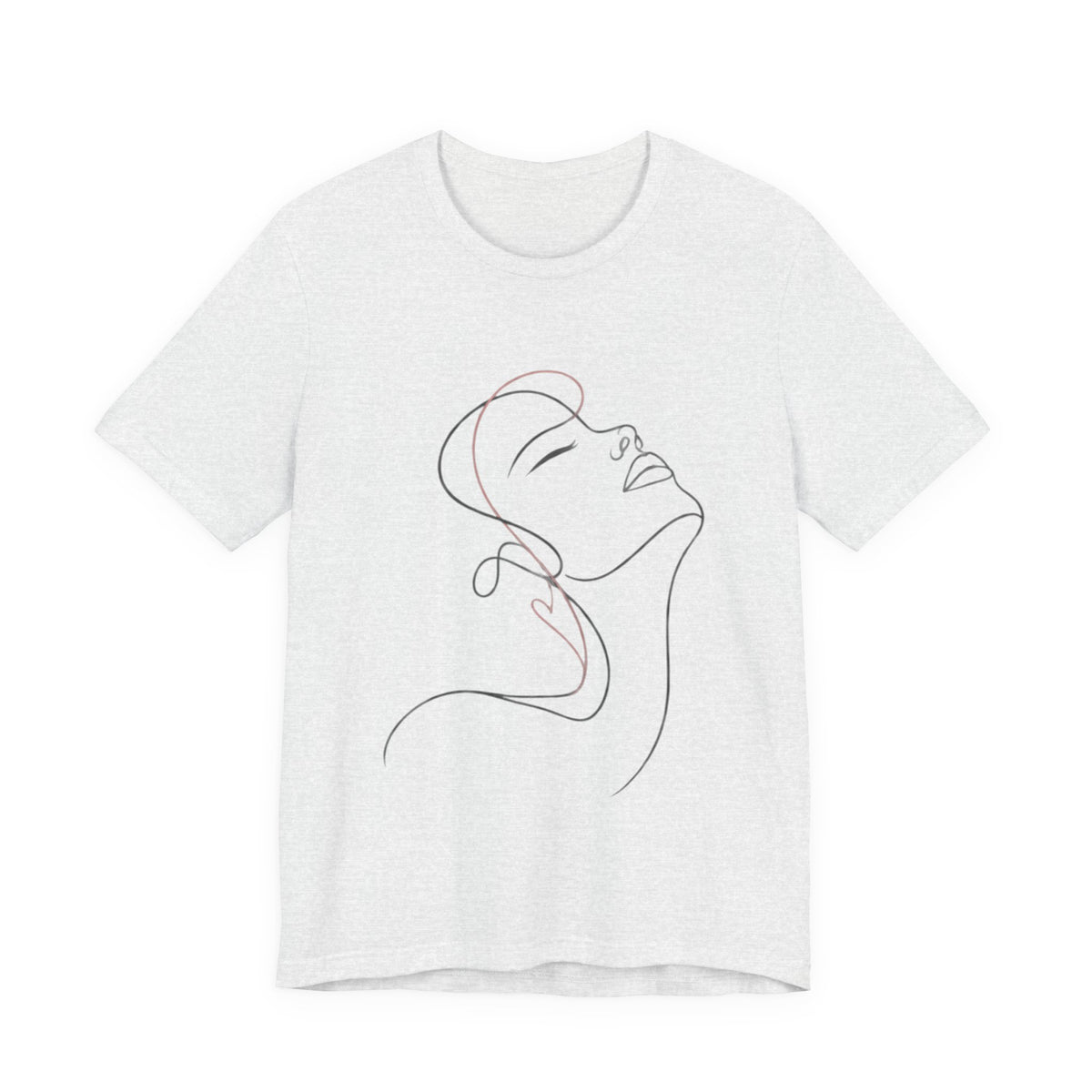 Minimal Line Art Face T‑Shirt