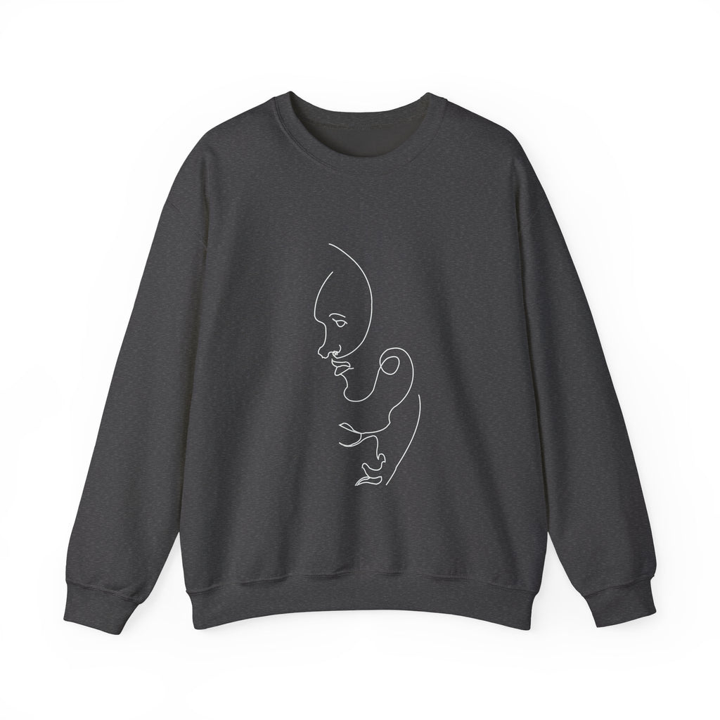 Classic White Crewneck Sweatshirt