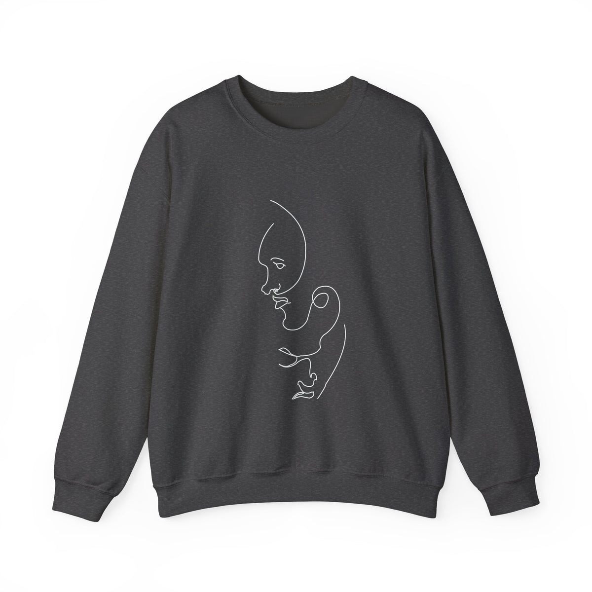Classic White Crewneck Sweatshirt