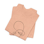 Minimal Line Art Face T-Shirt — One-Line Abstract Portrait Tee