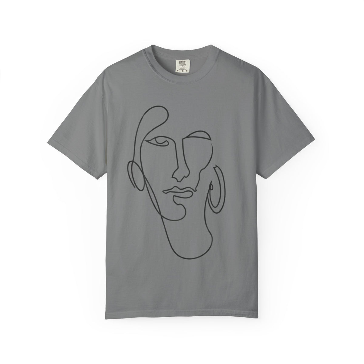 Minimalist Line Art Face T-Shirt