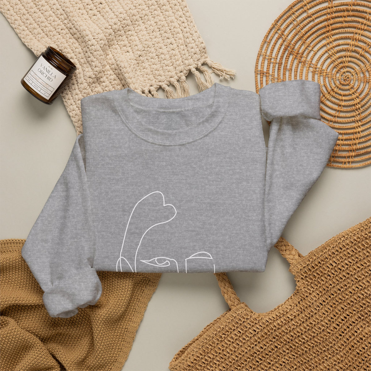 Within 09 | Classic White Crewneck Sweatshirt