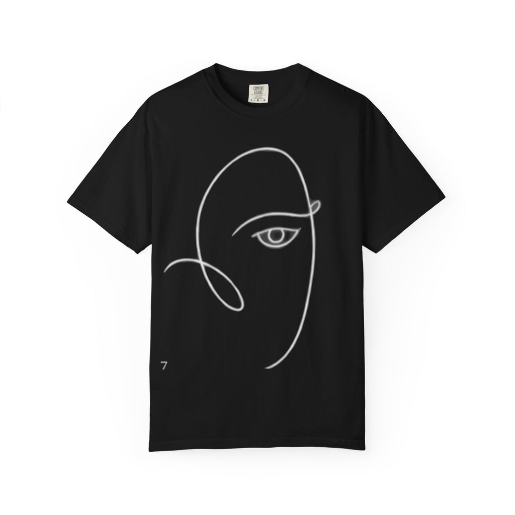 T-Shirt — Minimal Line Art Face Tee