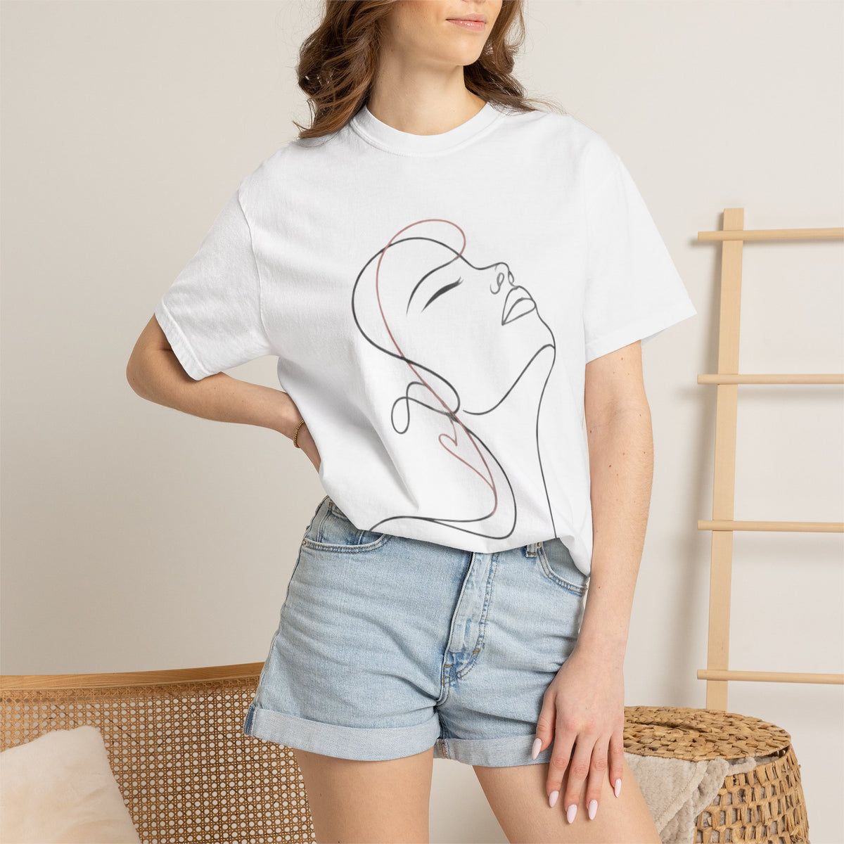 Within 10 | Minimalist Woman Face Graphic Tee
