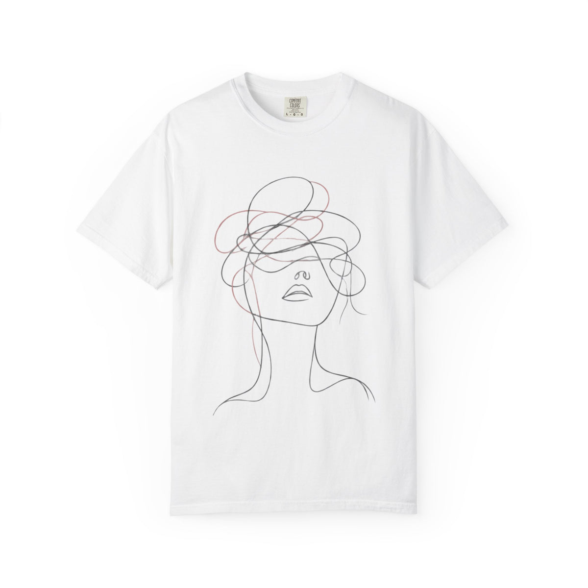 Abstract Line Art Woman T-Shirt