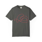 Abstract Line Art Heart T-Shirt — Minimalist Love Graphic Tee