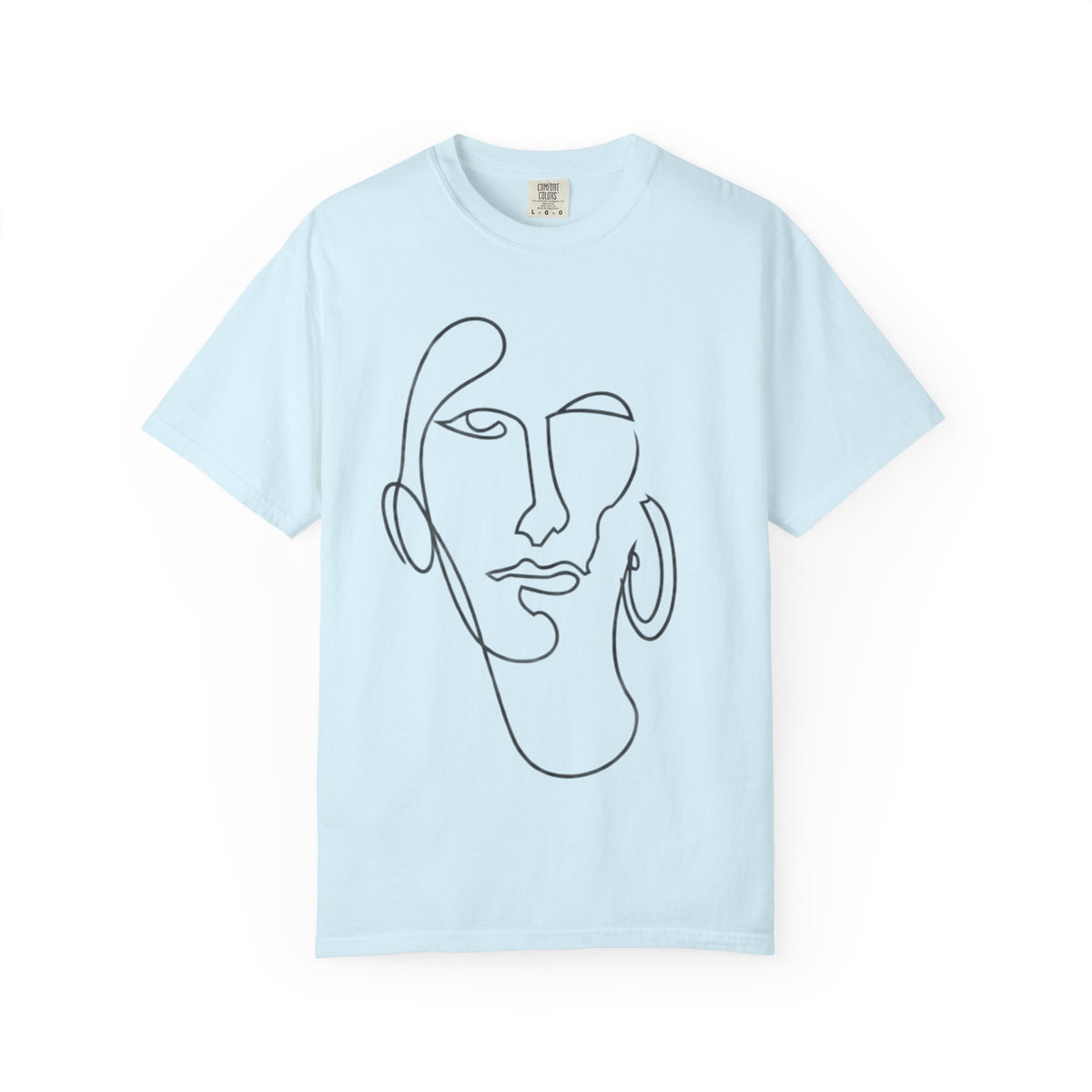 Minimalist Line Art Face T-Shirt