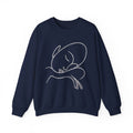Minimal White Crewneck Sweatshirt
