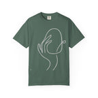Minimalist Line Art Hand T-Shirt — Modern Abstract Graphic Tee