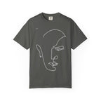 Abstract Line Art Face T-Shirt — Minimalist One-Line Portrait Tee